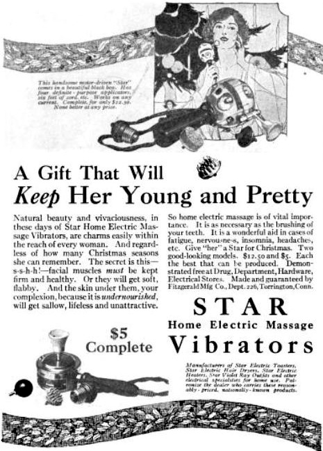 An ad for the Star Vibrator from a 1921 issue of "Hearst's International."