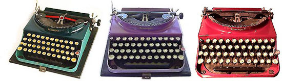 Remington portable typewriters