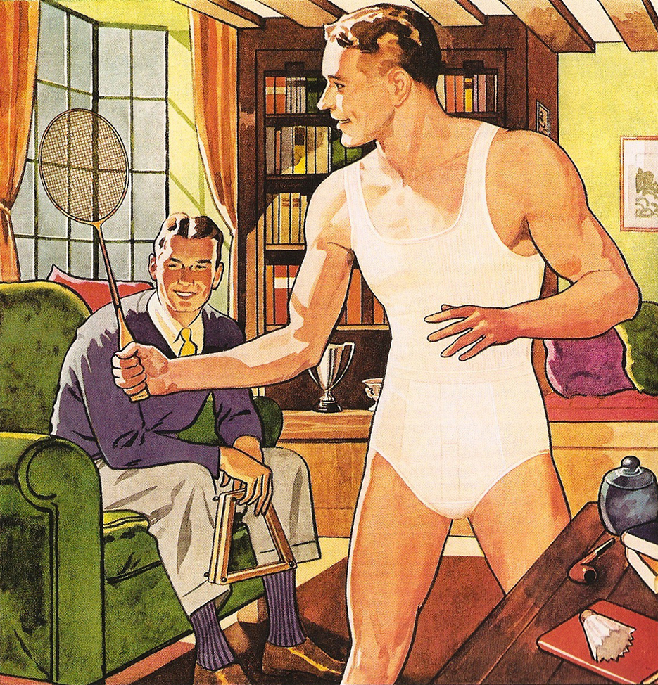 1907 BVD Men's Loose Fitting Underwear Ad, Vintage Clothing